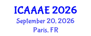 International Conference on Aeronautical and Aerospace Engineering (ICAAAE) September 20, 2026 - Paris, France
