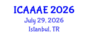 International Conference on Aeronautical and Aerospace Engineering (ICAAAE) July 29, 2026 - Istanbul, Turkey