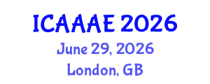International Conference on Aeronautical and Aerospace Engineering (ICAAAE) June 29, 2026 - London, United Kingdom