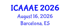 International Conference on Aeronautical and Aerospace Engineering (ICAAAE) August 16, 2026 - Barcelona, Spain