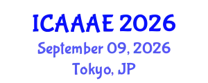 International Conference on Aeronautical and Aerospace Engineering (ICAAAE) September 09, 2026 - Tokyo, Japan