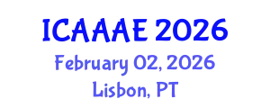 International Conference on Aeronautical and Aerospace Engineering (ICAAAE) February 02, 2026 - Lisbon, Portugal
