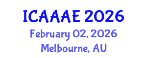 International Conference on Aeronautical and Aerospace Engineering (ICAAAE) February 02, 2026 - Melbourne, Australia