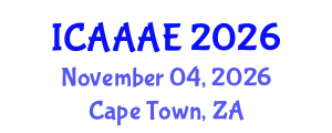 International Conference on Aeronautical and Aerospace Engineering (ICAAAE) November 04, 2026 - Cape Town, South Africa