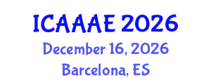 International Conference on Aeronautical and Aerospace Engineering (ICAAAE) December 16, 2026 - Barcelona, Spain