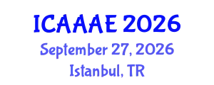 International Conference on Aeronautical and Aerospace Engineering (ICAAAE) September 27, 2026 - Istanbul, Turkey