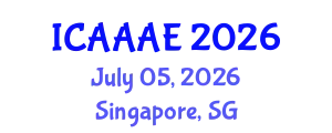 International Conference on Aeronautical and Aerospace Engineering (ICAAAE) July 05, 2026 - Singapore, Singapore