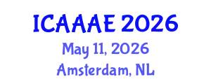 International Conference on Aeronautical and Aerospace Engineering (ICAAAE) May 11, 2026 - Amsterdam, Netherlands