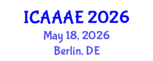 International Conference on Aeronautical and Aerospace Engineering (ICAAAE) May 18, 2026 - Berlin, Germany