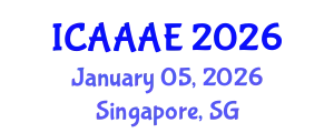 International Conference on Aeronautical and Aerospace Engineering (ICAAAE) January 05, 2026 - Singapore, Singapore