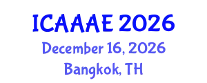 International Conference on Aeronautical and Aerospace Engineering (ICAAAE) December 16, 2026 - Bangkok, Thailand