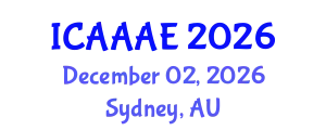 International Conference on Aeronautical and Aerospace Engineering (ICAAAE) December 02, 2026 - Sydney, Australia