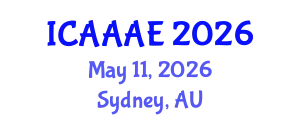 International Conference on Aeronautical and Aerospace Engineering (ICAAAE) May 11, 2026 - Sydney, Australia