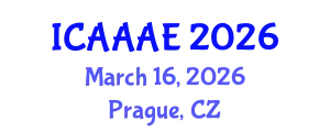 International Conference on Aeronautical and Aerospace Engineering (ICAAAE) March 16, 2026 - Prague, Czechia