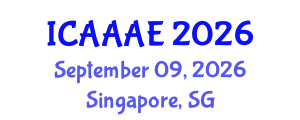 International Conference on Aeronautical and Aerospace Engineering (ICAAAE) September 09, 2026 - Singapore, Singapore