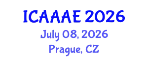 International Conference on Aeronautical and Aerospace Engineering (ICAAAE) July 08, 2026 - Prague, Czechia