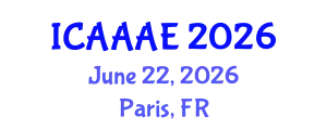 International Conference on Aeronautical and Aerospace Engineering (ICAAAE) June 22, 2026 - Paris, France