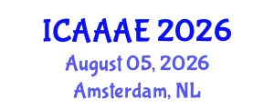 International Conference on Aeronautical and Aerospace Engineering (ICAAAE) August 05, 2026 - Amsterdam, Netherlands