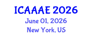 International Conference on Aeronautical and Aerospace Engineering (ICAAAE) June 01, 2026 - New York, United States