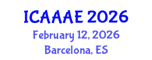 International Conference on Aeronautical and Aerospace Engineering (ICAAAE) February 12, 2026 - Barcelona, Spain