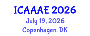 International Conference on Aeronautical and Aerospace Engineering (ICAAAE) July 19, 2026 - Copenhagen, Denmark