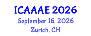 International Conference on Aeronautical and Aerospace Engineering (ICAAAE) September 16, 2026 - Zurich, Switzerland