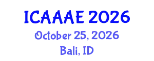 International Conference on Aeronautical and Aerospace Engineering (ICAAAE) October 25, 2026 - Bali, Indonesia
