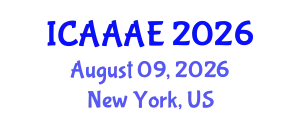 International Conference on Aeronautical and Aerospace Engineering (ICAAAE) August 09, 2026 - New York, United States