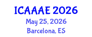 International Conference on Aeronautical and Aerospace Engineering (ICAAAE) May 25, 2026 - Barcelona, Spain