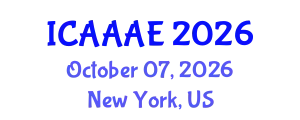 International Conference on Aeronautical and Aerospace Engineering (ICAAAE) October 07, 2026 - New York, United States