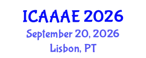 International Conference on Aeronautical and Aerospace Engineering (ICAAAE) September 20, 2026 - Lisbon, Portugal