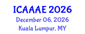 International Conference on Aeronautical and Aerospace Engineering (ICAAAE) December 06, 2026 - Kuala Lumpur, Malaysia