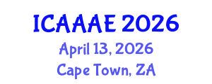 International Conference on Aeronautical and Aerospace Engineering (ICAAAE) April 13, 2026 - Cape Town, South Africa