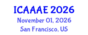 International Conference on Aeronautical and Aerospace Engineering (ICAAAE) November 01, 2026 - San Francisco, United States