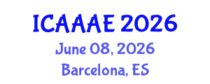 International Conference on Aeronautical and Aerospace Engineering (ICAAAE) June 08, 2026 - Barcelona, Spain
