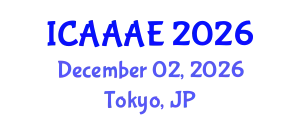 International Conference on Aeronautical and Aerospace Engineering (ICAAAE) December 02, 2026 - Tokyo, Japan