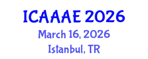 International Conference on Aeronautical and Aerospace Engineering (ICAAAE) March 16, 2026 - Istanbul, Turkey
