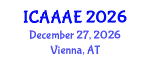 International Conference on Aeronautical and Aerospace Engineering (ICAAAE) December 27, 2026 - Vienna, Austria