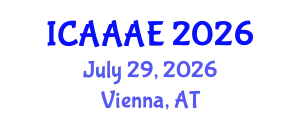 International Conference on Aeronautical and Aerospace Engineering (ICAAAE) July 29, 2026 - Vienna, Austria