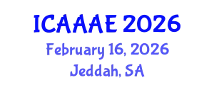 International Conference on Aeronautical and Aerospace Engineering (ICAAAE) February 16, 2026 - Jeddah, Saudi Arabia