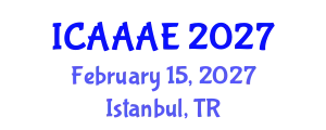 International Conference on Aeronautical and Aerospace Engineering (ICAAAE) February 15, 2027 - Istanbul, Turkey