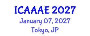 International Conference on Aeronautical and Aerospace Engineering (ICAAAE) January 07, 2027 - Tokyo, Japan