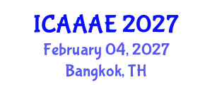 International Conference on Aeronautical and Aerospace Engineering (ICAAAE) February 04, 2027 - Bangkok, Thailand