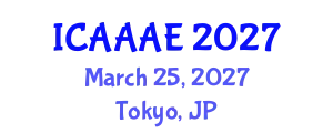 International Conference on Aeronautical and Aerospace Engineering (ICAAAE) March 25, 2027 - Tokyo, Japan