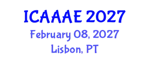 International Conference on Aeronautical and Aerospace Engineering (ICAAAE) February 08, 2027 - Lisbon, Portugal