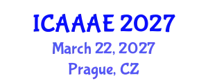 International Conference on Aeronautical and Aerospace Engineering (ICAAAE) March 22, 2027 - Prague, Czechia
