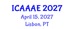 International Conference on Aeronautical and Aerospace Engineering (ICAAAE) April 15, 2027 - Lisbon, Portugal