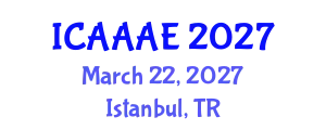 International Conference on Aeronautical and Aerospace Engineering (ICAAAE) March 22, 2027 - Istanbul, Turkey
