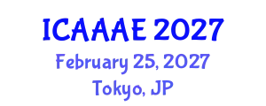 International Conference on Aeronautical and Aerospace Engineering (ICAAAE) February 25, 2027 - Tokyo, Japan