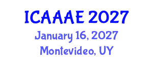 International Conference on Aeronautical and Aerospace Engineering (ICAAAE) January 16, 2027 - Montevideo, Uruguay